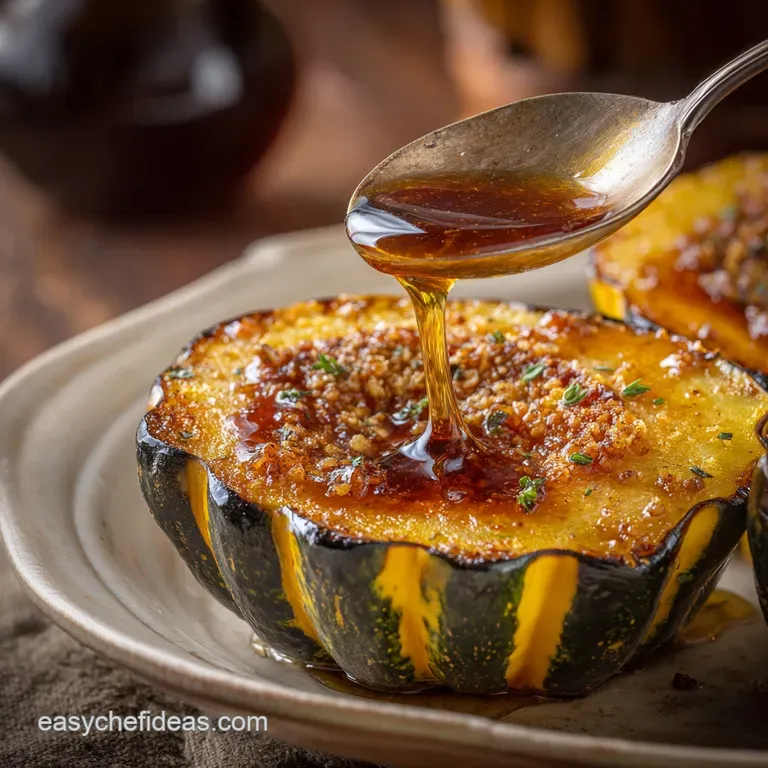 Sticky Mapleglazed Acorn Squash the Perfect Autumn Side Dish presentation