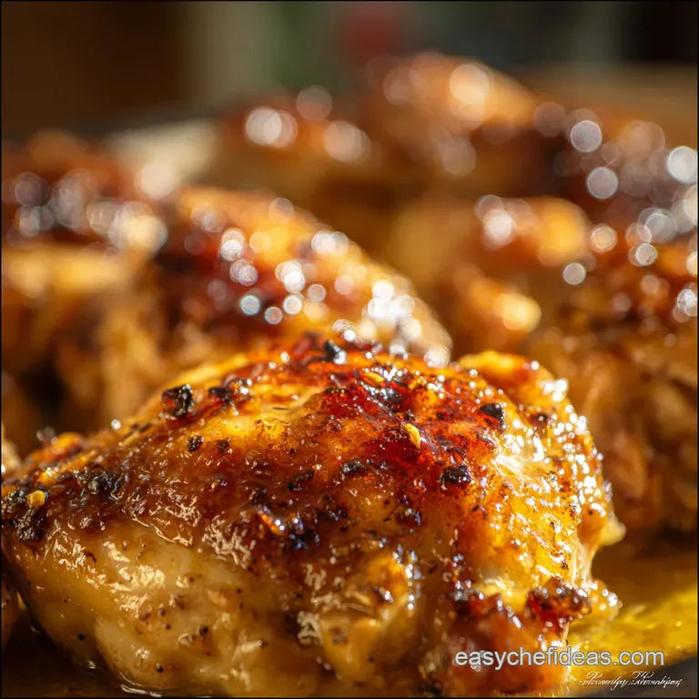 Chicken Thigh Marinade: Sticky Lemon Honey Thyme Glaze