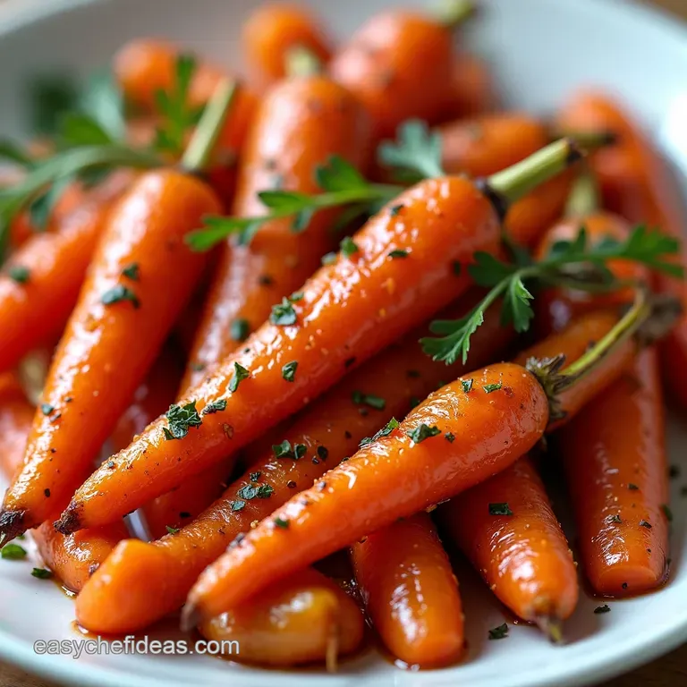 Sticky Spiced MapleBrown Sugar Glazed Carrots