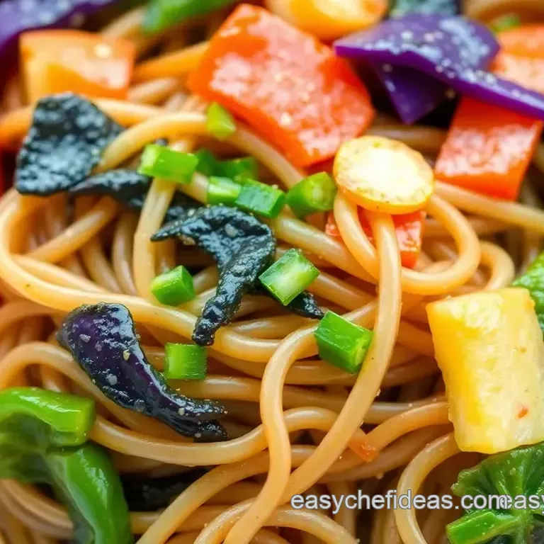 Vibrant Stir-Fried Soba Noodles with Crunchy Veggies