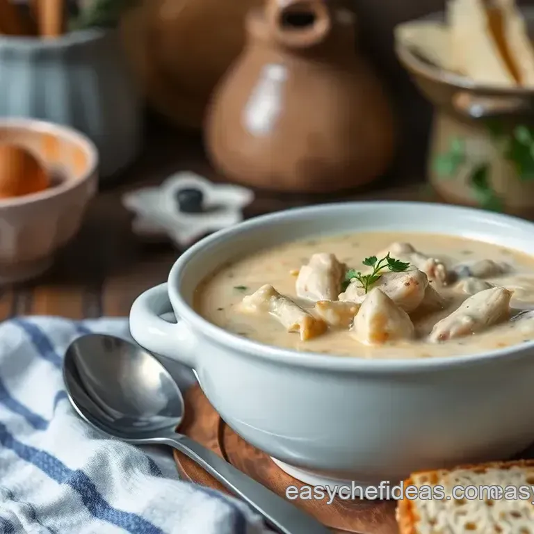 Cozy Stovetop Chicken Creamy Comfort Soup