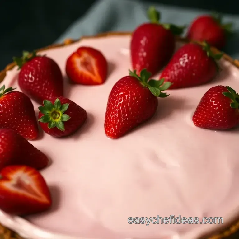 Strawberries and Cream Dream: the Classic Strawberry Cheesecake presentation
