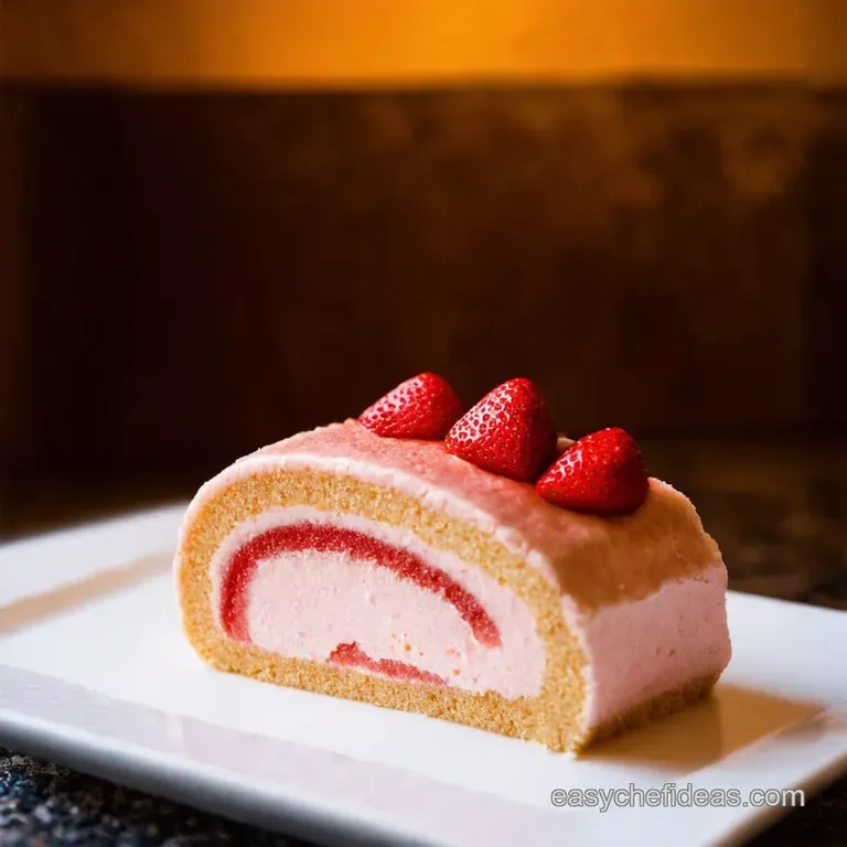 Strawberries Cream Dream the Ultimate Swiss Roll presentation