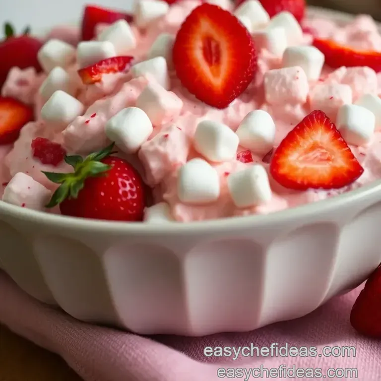 Strawberry Fluff Salad: a Delightfully Sweet Treat presentation