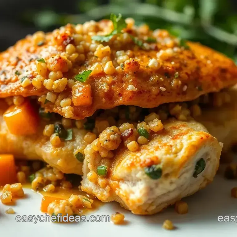 Stuffed Chicken with Pumpkin & Quinoa Magic