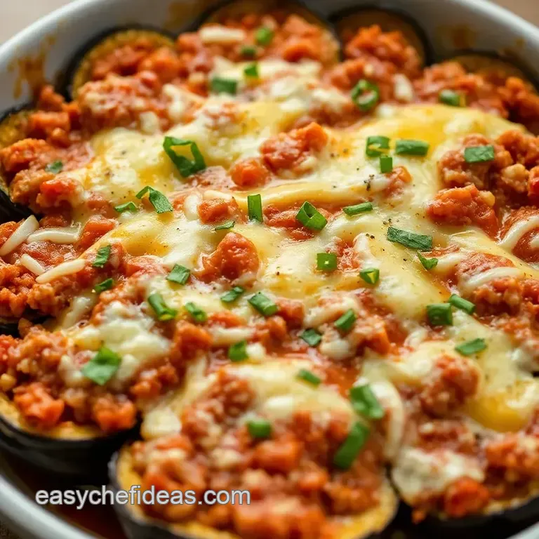 Sumptuous Stuffed Eggplants with Mediterranean Flair presentation