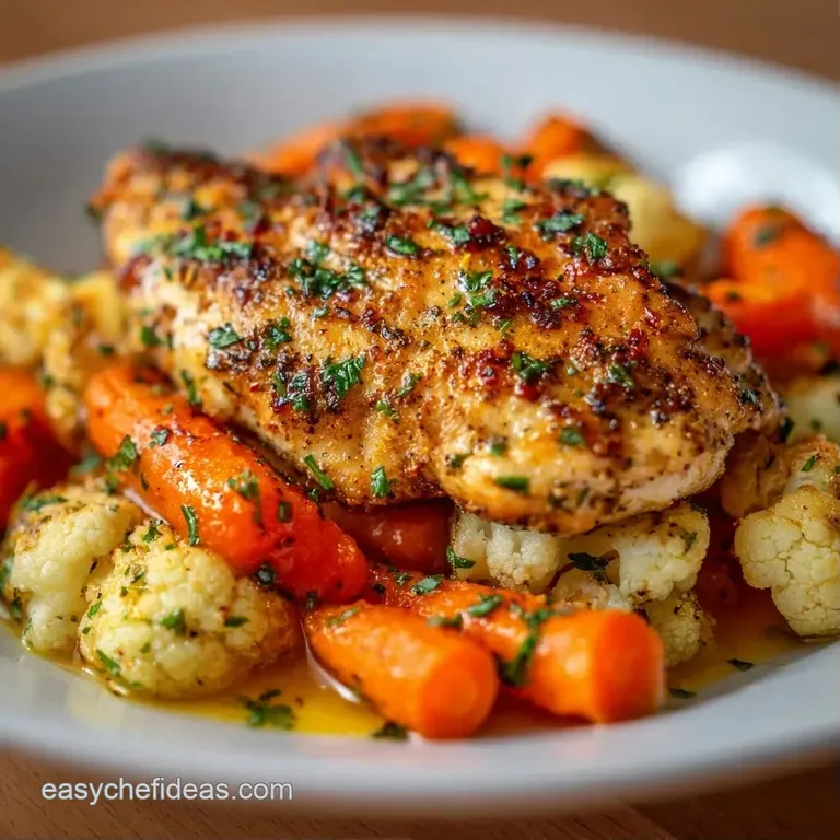 A row of clear containers filled with vibrant orange carrots, green peas, and tender chicken breast pieces.