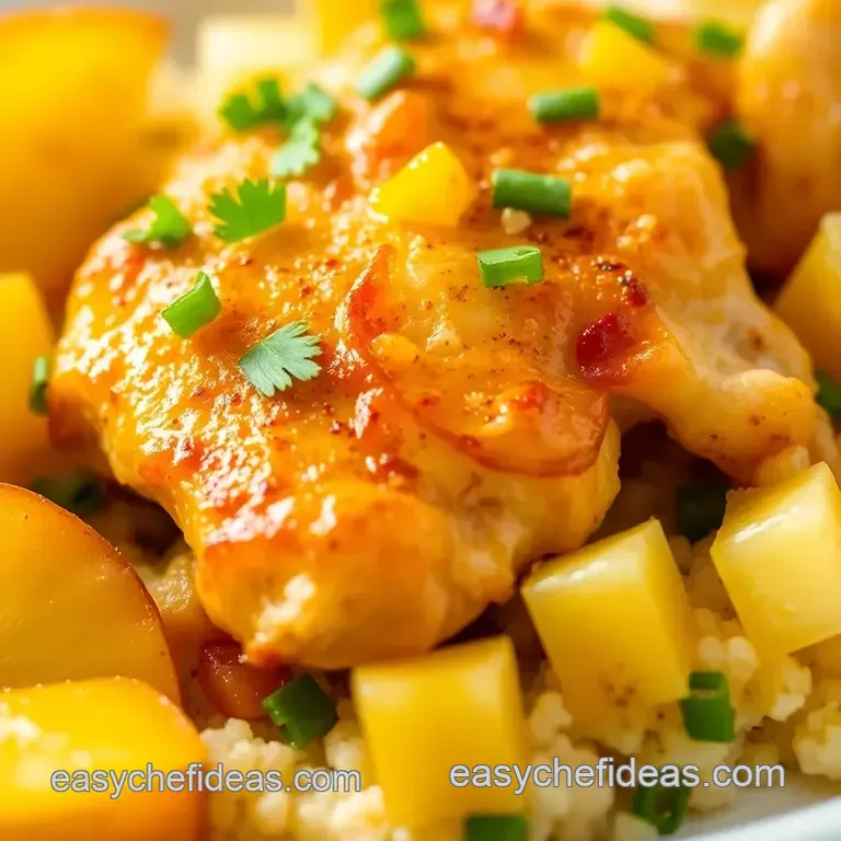 Sunshine Pineapple Chicken Stir-Fry presentation