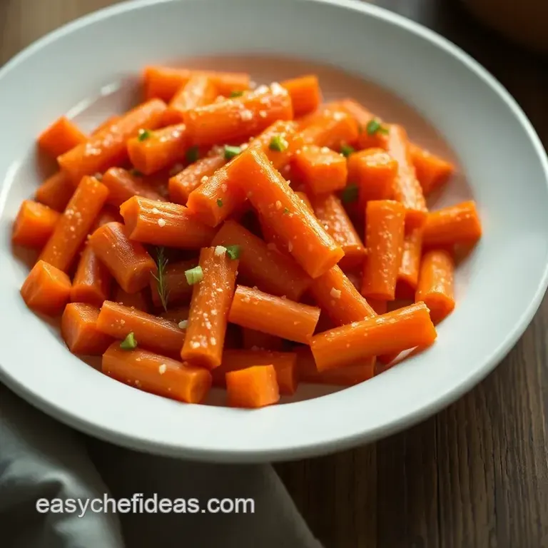 Sweet and Savory Brown Sugar Glazed Carrots presentation