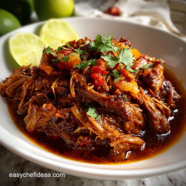 The Ultimate Slow Cooked Sweet Barbacoa Pork Recipe presentation