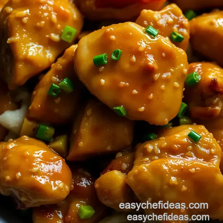 Sweet & Savory Honey Garlic Chicken presentation