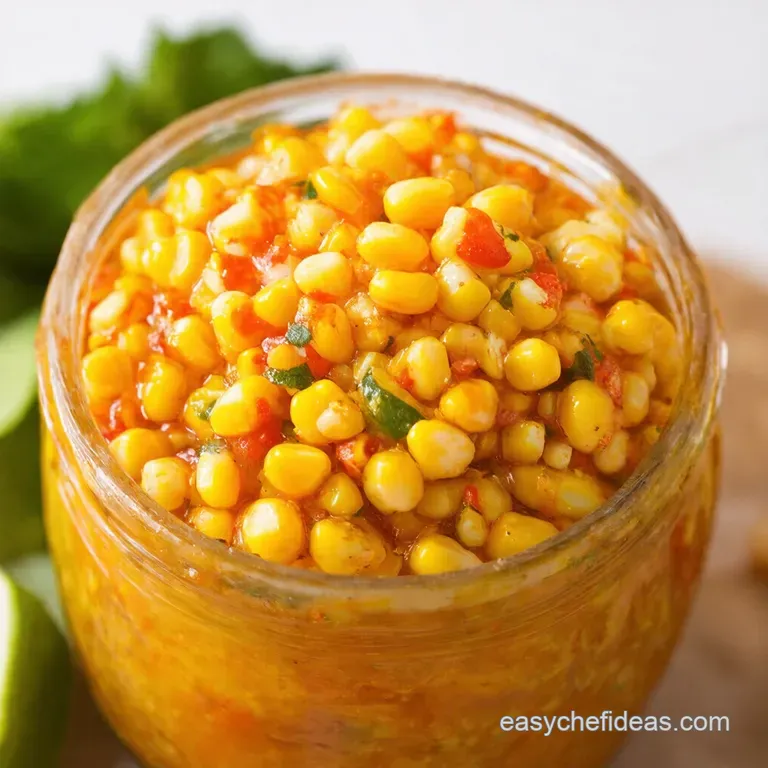 Sweet Spicy Summer Corn Relish presentation