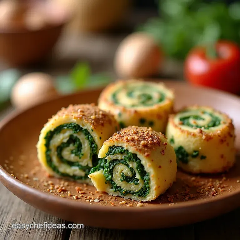 Swirly Spinach Feta Pinwheels presentation