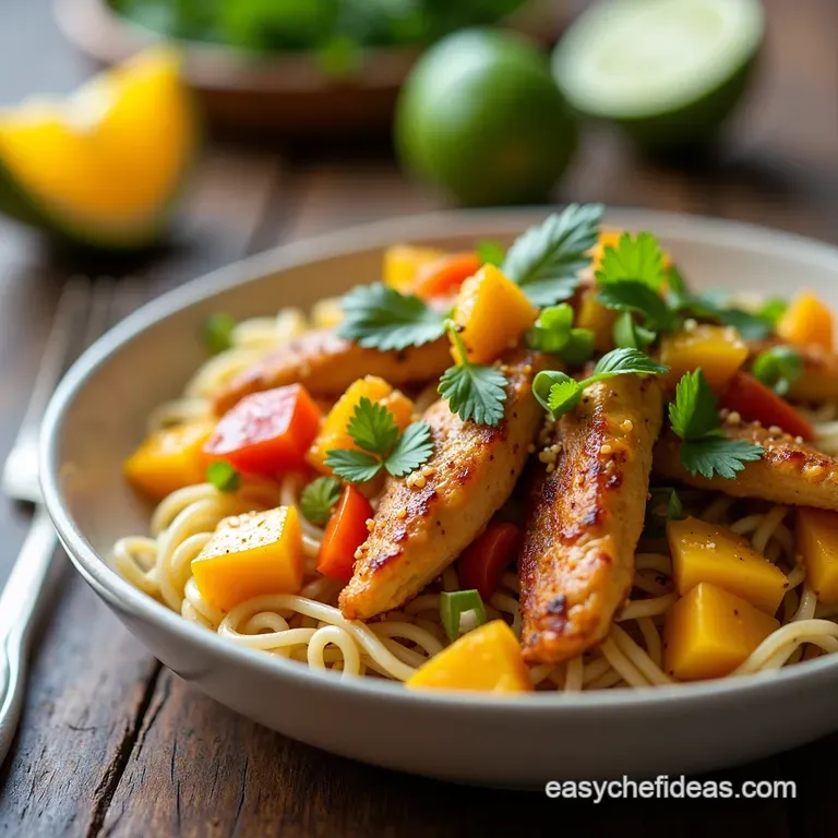 TajinSpiced Mango Salsa with Grilled Chicken