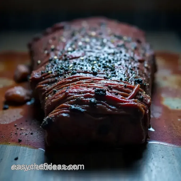 Texas-Style Smoked Brisket presentation