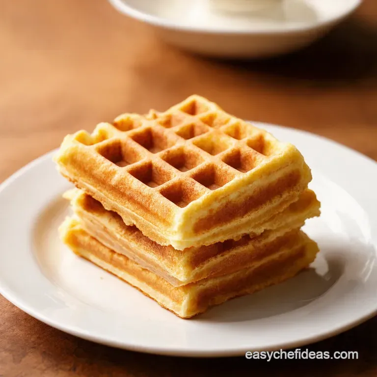 The Absolutely Best Crispy Fluffy Waffles presentation