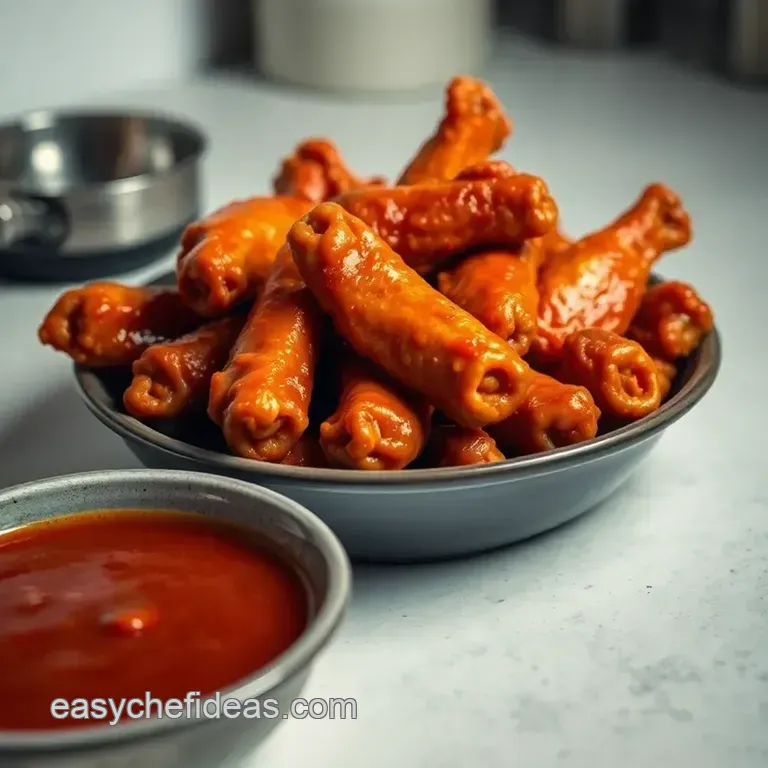The Classic Kickin Buffalo Wings Recipe presentation