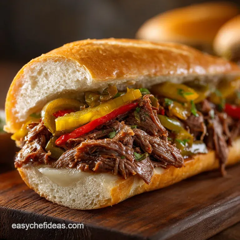 The Don SlowCooked Italian Beef Sandwich Chicago Style