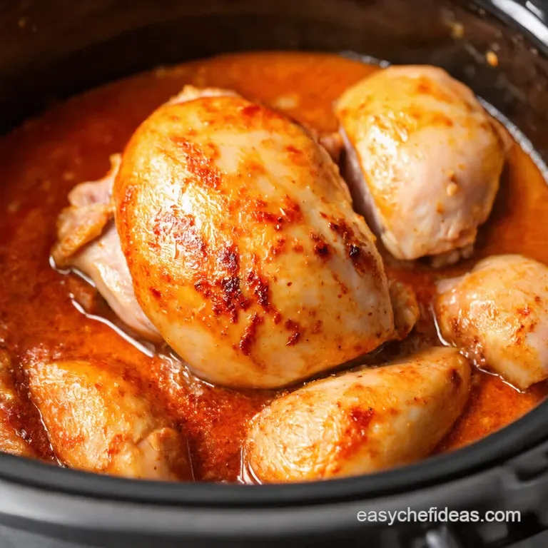 The Easiest Most Flavorful Crock Pot Chicken Breast Ever presentation