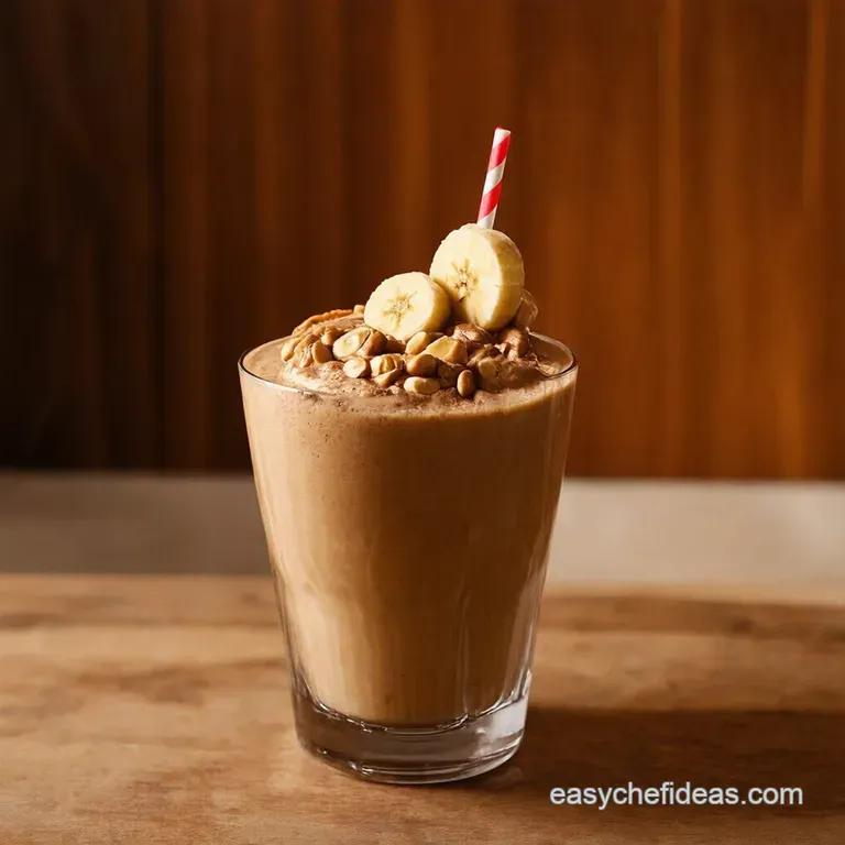 The Elvis Smoothie Peanut Butter Banana Bliss presentation