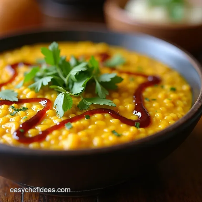 The Golden Ratio Authentic Moong Dal Khichdi presentation