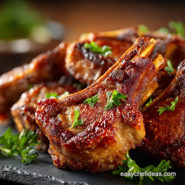 The Juiciest Ovenbaked Lamb Chops Foolproof Fantastic presentation