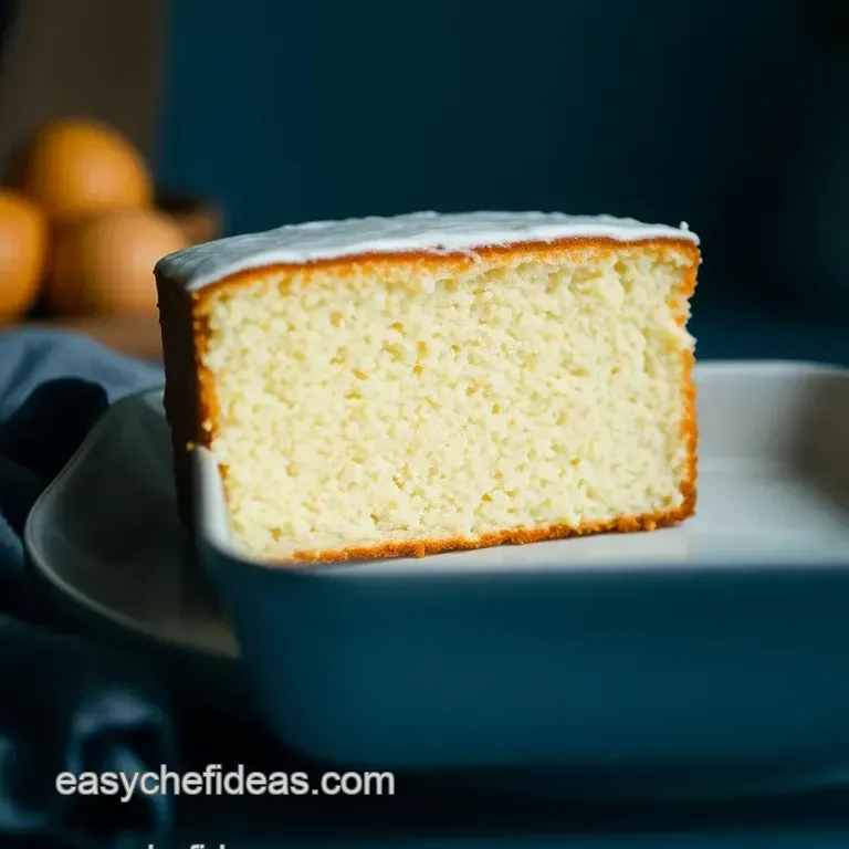 The Quintessential Vanilla Cake presentation