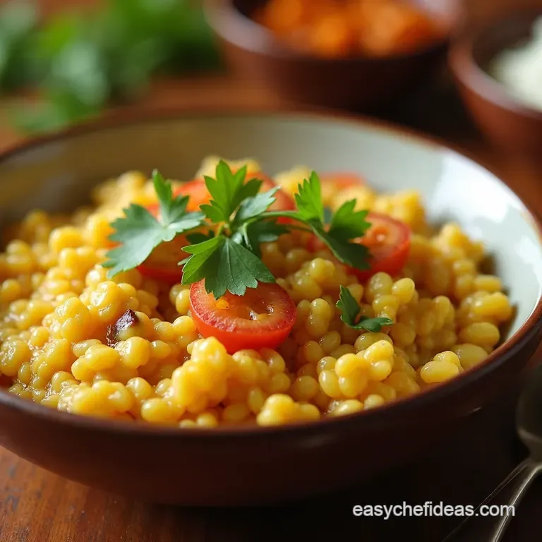 The Speedy Hug in a Bowl Classic Instant Pot Moong Dal Khichdi presentation