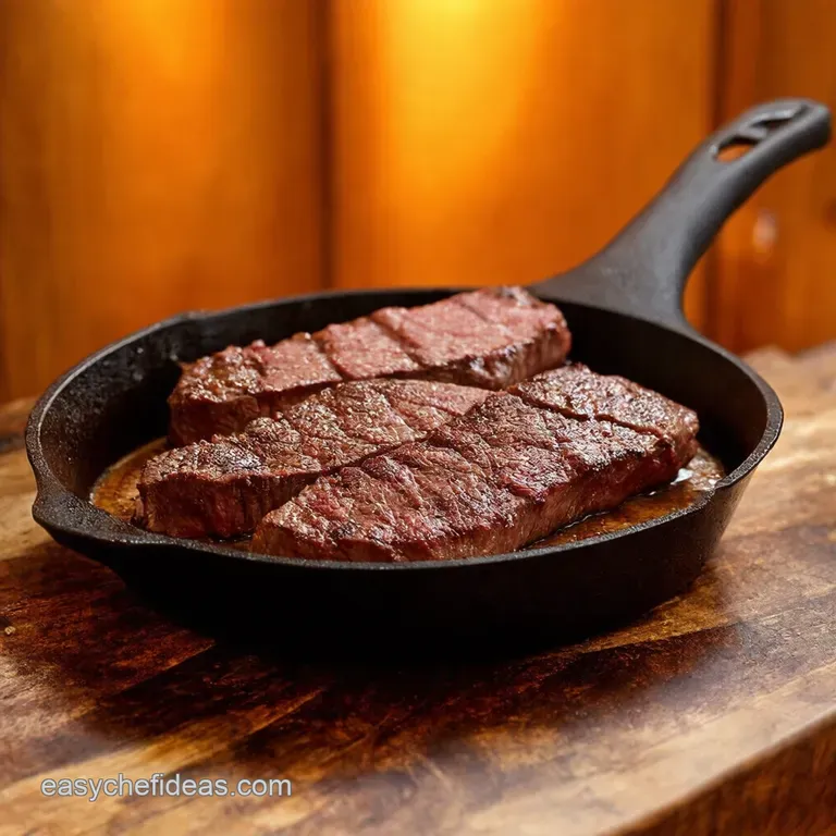 The Ultimate Cast Iron Skillet Steak presentation