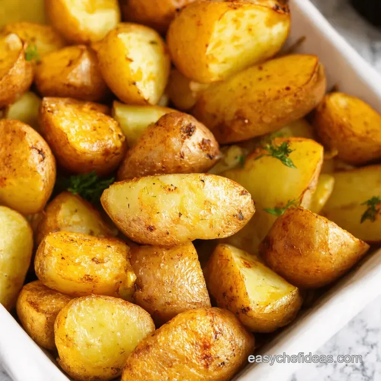 The Ultimate Crispy Oven Roasted Potatoes Garlic Herb Infused presentation