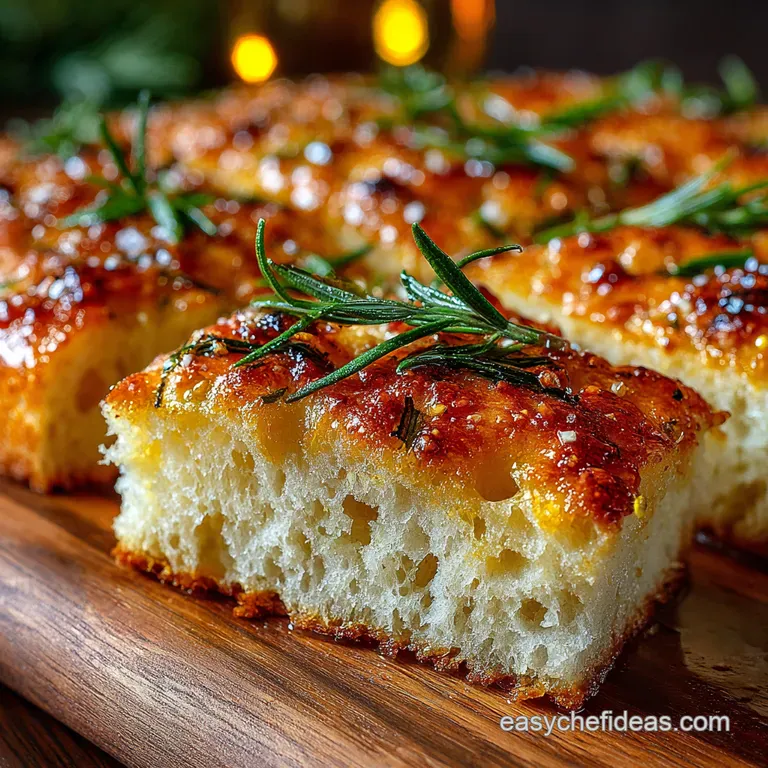 The Ultimate Garlic and Herb Tearandshare Focaccia presentation