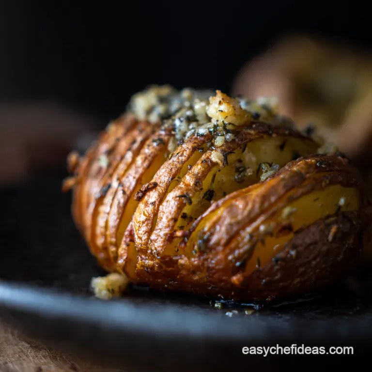 The Ultimate Garlic Herb Hasselback Potatoes