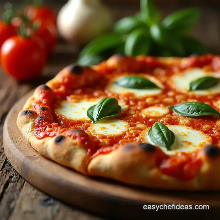The Ultimate Homemade Margherita Pizza presentation