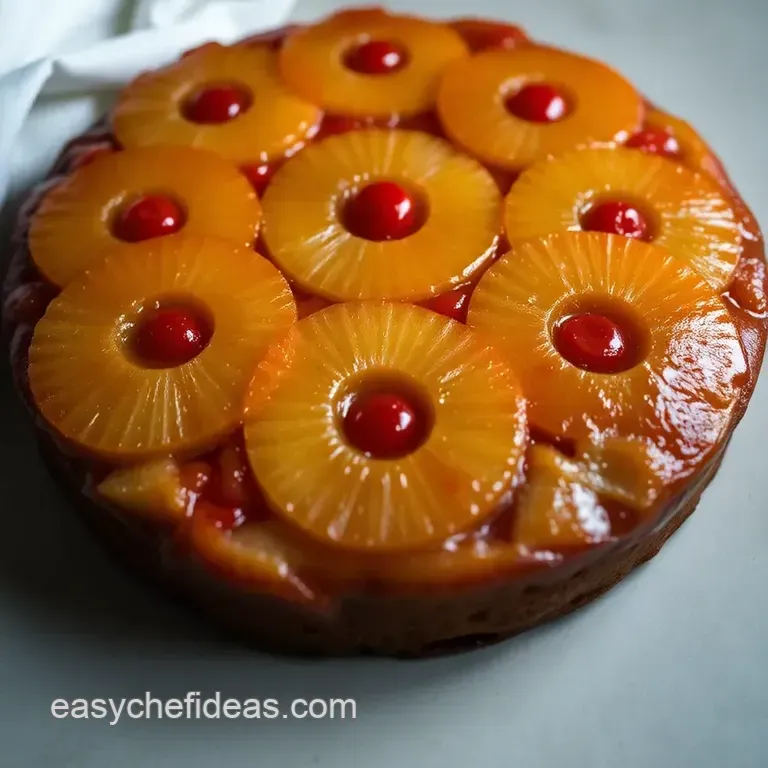 The Ultimate Pineapple Upside-Down Cake presentation