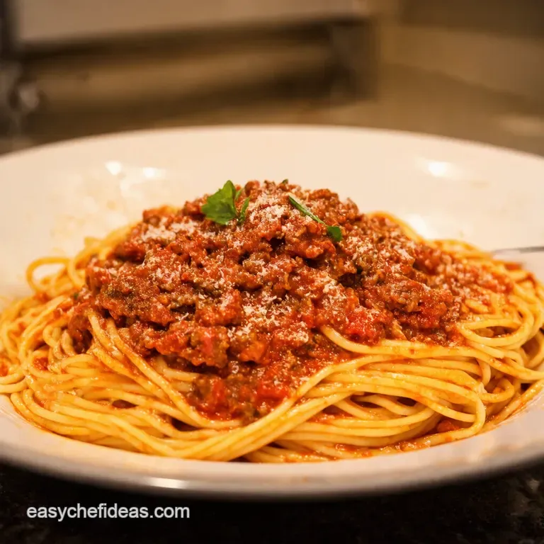 The Ultimate Rich Deep Bolognese Sauce presentation