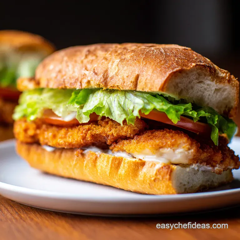 The Ultimate Spicy Fried Chicken Sandwich presentation