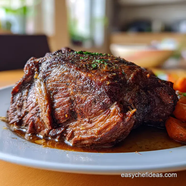 The Ultimate Sunday Braised Beef Shoulder Pot Roast presentation