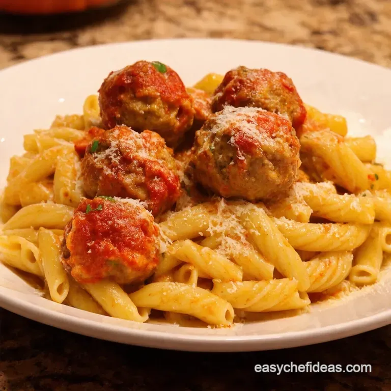 The Ultimate Weeknight Pasta and Meatballs Comfort Food Sorted presentation