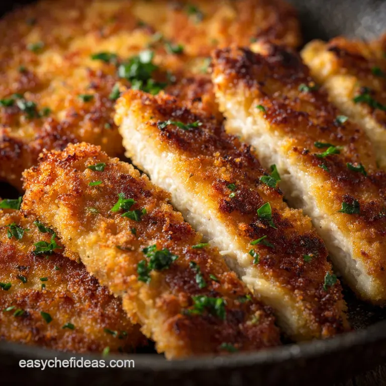 Thin Sliced Chicken Cutlets: Golden Crispy Pan-Fried Weeknight Hero presentation