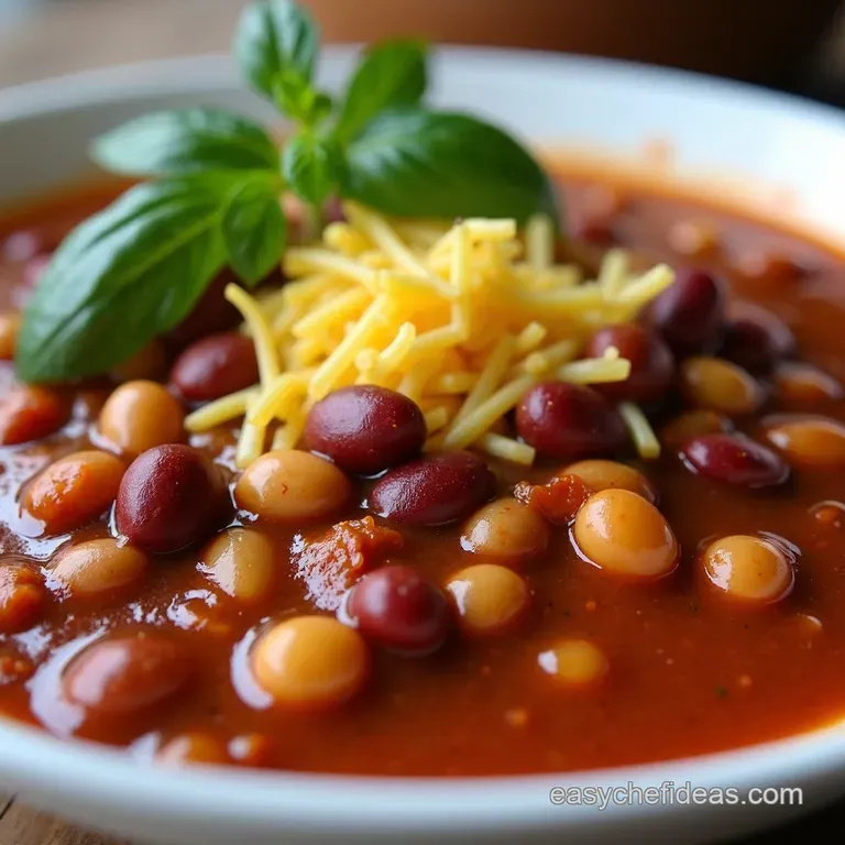 ThreeBean Bonanza A Hearty Vegetarian Chili