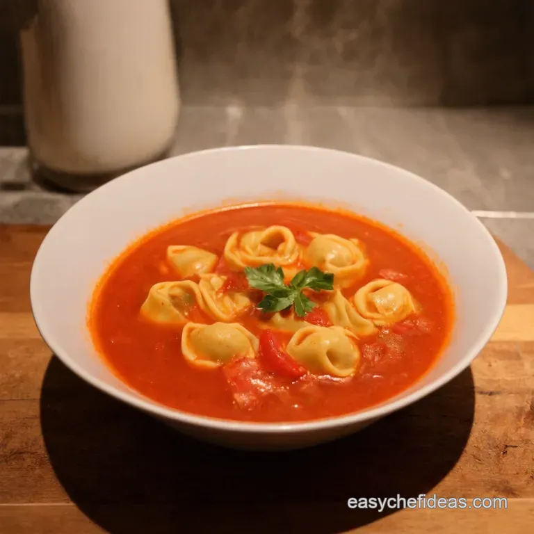 Tomato Tortellini Soup a Taste of Italian Comfort presentation