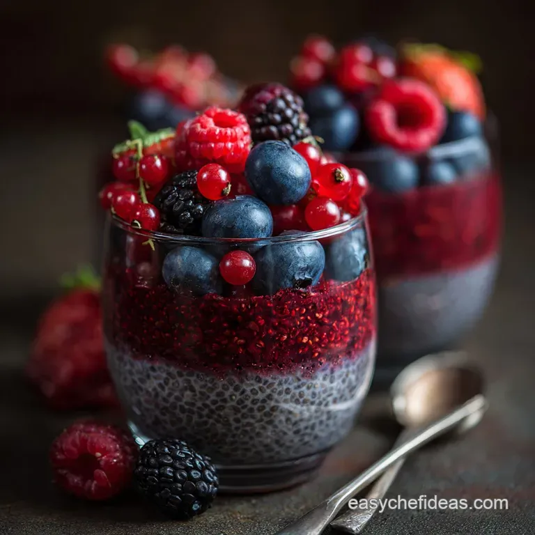 Superfood Triple Berry Chia Pudding The Ultimate FussFree Breakfast
