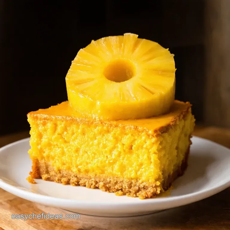Tropical Sunshine Classic Pineapple Upsidedown Cake presentation