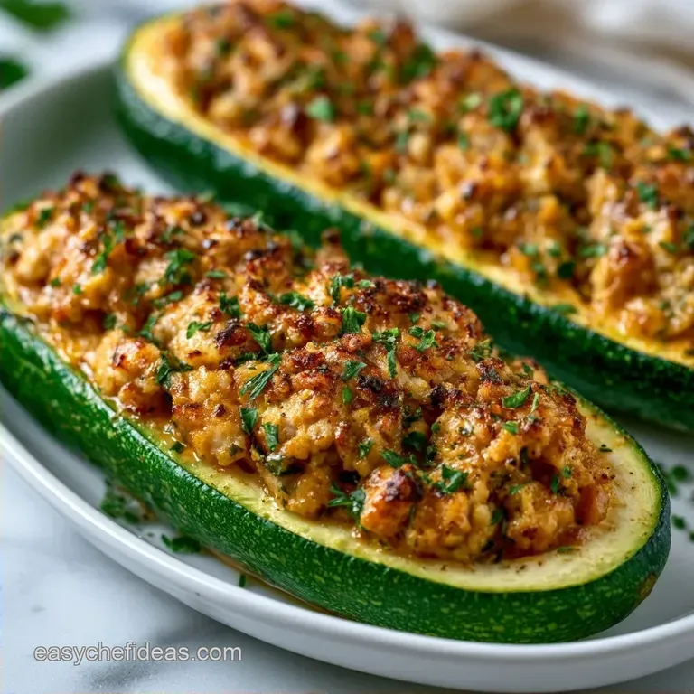 Mediterranean Turkey Zucchini Boats