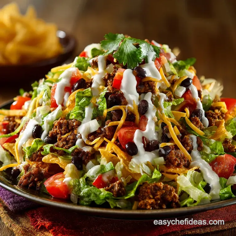 Taco Salad Ultimate RestaurantStyle Recipe with ChipotleLime Ranch