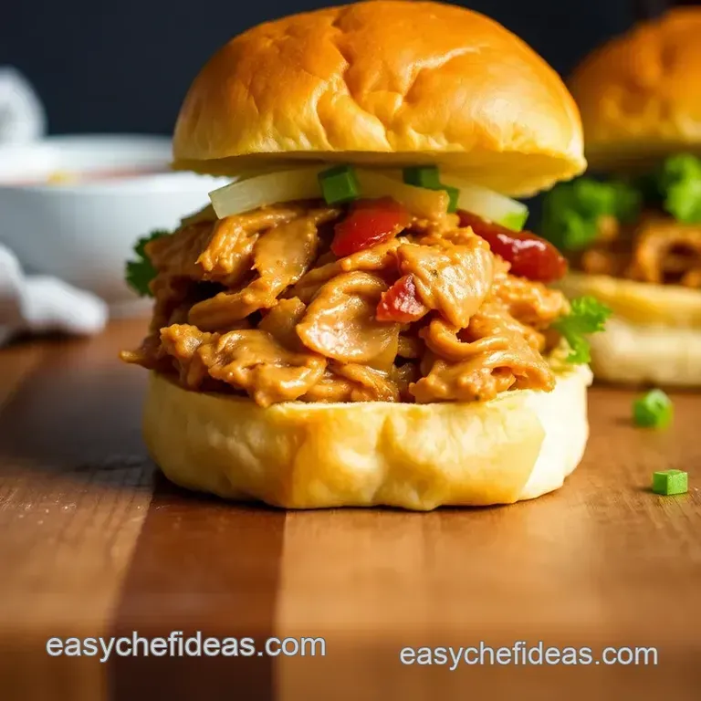 Ultimate Bbq Pulled Chicken Sliders with Coleslaw presentation