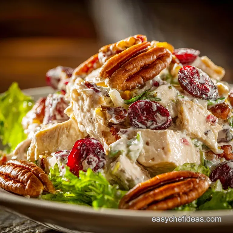 The Ultimate Chicken Salad with Cranberry Pecans and Zesty Yoghurt Dressing