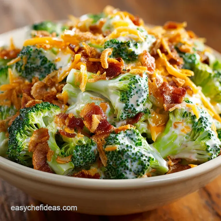The Ultimate Creamy Broccoli Crunch Salad a Bbq Champion presentation