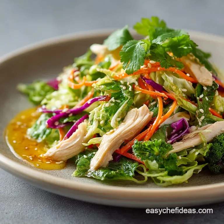 Chinese Chicken Salad: the Ultimate Crispy Masterpiece presentation
