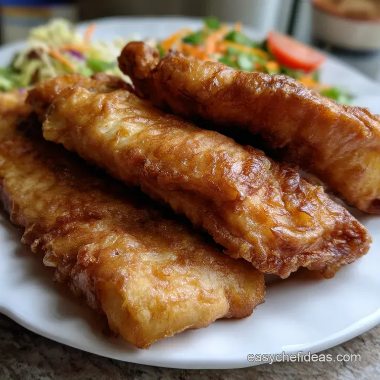 Fried Fish: the Ultimate Crispy Golden Batter presentation